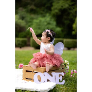 Baby tutu dress Dusty rose Size 12 months